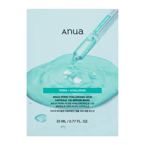Anua - PDRN + Hyaluron 100 Serum Mask - Hydratačno-rozjasňujúca plátienková maska - 23ml