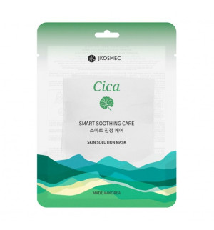 Jkosmec - Skin Solution Mask Cica - Upokojujúca plátienková maska na tvár - 1ks/25ml