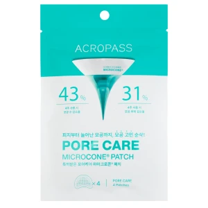 AcroPass - Pore Care Microcone Patch - Náplasti s mikroihličkami pre zmenšenie pórov - 4ks