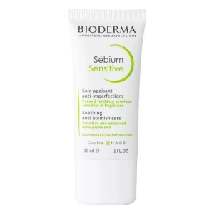 Bioderma - Sebium Sensitive - Upokojujúci krém pre aknóznu pleť - 30ml
