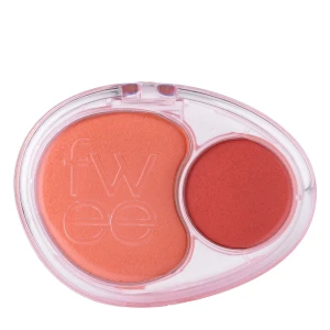 Fwee - Mellow Dual Blusher - CR01 Juicy Smile - Dvojitá lícenka - 7,2 g