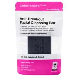 Carbon Theory - Anti-Breakout Cleansing Bar - Čistiace uhlíkové mydlo pre problematickú pleť - 100g