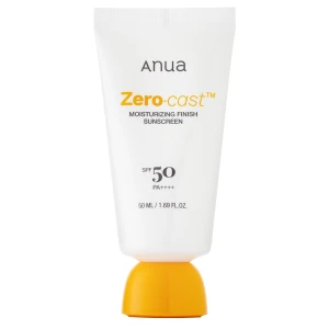 Anua - Zero-Cast Moisturizing Finish Sunscreen SPF50 PA++++ - Hydratačný SPF krém bez zanechania bieleho filmu - 50ml