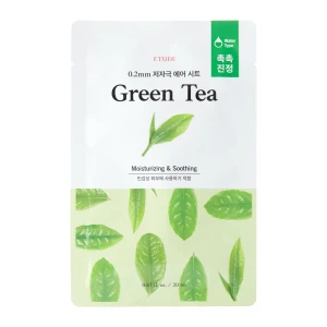 Etude House - 0.2mm Therapy Air Mask - Green Tea - Čistiaco - vyhladzujúca plátienková maska s extraktom zo zeleného čaju - 20ml