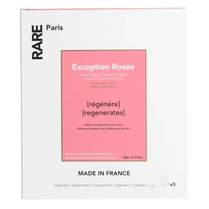 Rare Paris - Exception Rosée Box - Regeneračná plátienková maska - 5 x 23 ml