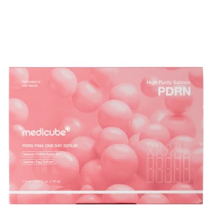 Medicube - PDRN Pink One Day Serum - Jednodňové hydratačné sérum s kolagénom a PDRN - 10ksx1,5ml