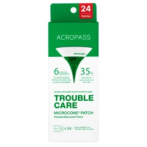 AcroPass - Trouble Care Microcone Patch - Náplasti na akné s mikroihličkami - 24ks