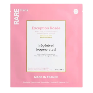 Rare Paris - Exception Rosée - Regeneračná plátienková maska - 1 ks / 23 ml