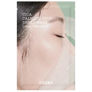 COSRX - Pure Fit Cica Calming True Sheet Mask - Upokojujúca plátenková maska s pupočníkom ázijským - 21 ml