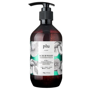 plu - Scrub Wash - Peelingujúci sprchový gél - Grapefruit Peach - 500g