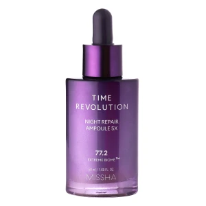 Missha - Time Revolution Night Repair Ampoule 5x - Spevňujúce sérum s fermentovaným lyzátom Bifida - 50ml