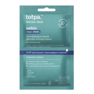 Tołpa - Dermo Face Sebio Max Efekt - Normalizujúca hĺbkovo čistiaca maska - 2x6ml