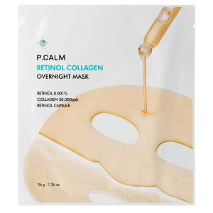 P.Calm - Retinol Collagen Overnight Mask - Hydrogélová maska s retinolom na noc - 1ks/36g
