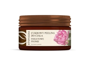 Bosphaera - Cukrový telový peeling s fialovou pivóniou, zlepšujúci prekrvenie pokožky - 200 g
