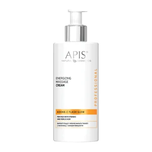 Apis - Adeno C Flash Glow - Energizujúci krém na masáž tváre s vitamínom C a kyselinou ferulovou - 300 ml