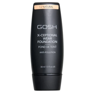 GOSH - X-Ceptional Wear Foundation - Dlhotrvajúci make-up - 12 Natural - 30ml