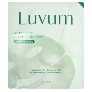Luvum - Green Citrus Vitamin C Gel Mask Plus - Hydrogélová maska s vitamínom C - 1ks / 33g