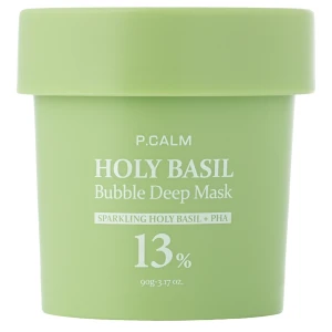 P.Calm - Holy Basil Bubble Deep Mask - Očisťujúca bublinková maska - 90g