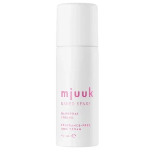 Mjuuk - Naked Sense Fragrance-free Hairspray Strong - Silný lak na vlasy - bez parfumácie - 50ml