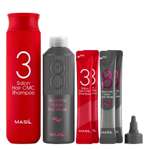 Masil - 38 Set - Sada kozmetiky na vlasy - Šampón 300ml a 2x8ml + Maska na vlasy 200ml a 2x8ml