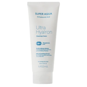 Missha - Super Aqua Ultra Hyalron Cleansing Cream - Čistiaci krém s kyselinou hyalurónovou - 200ml