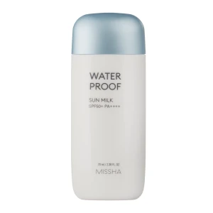 Missha - All-Around Safe Block Waterproof Sun Milk SPF50+ PA++++ - Vodeodolný krém s ochranným faktorom - 70ml
