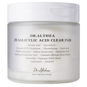 Dr. Althea - 2% Salicylic Acid Clear Pad - Čistiace pleťové tampóny s kyselinou salicylovou 2% - 65ks / 170g
