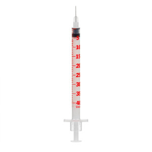Strzykawka z integralną igłą 1ml U-40 0,30mm (30G)