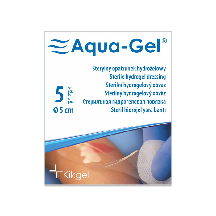 Kikgel Aqua-Gel opatrunek hydrożelowy 5cm okrągły 1 szt.