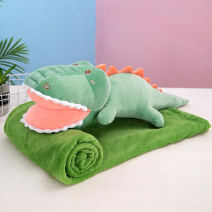 KOC Z PODUSZKĄ 2w1 MASKOTKA CROCODILE