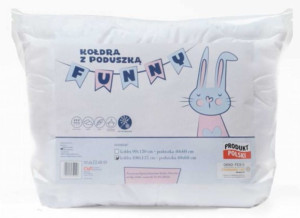 KOŁDRA Z PODUSZKĄ BABY 100x135/40x60