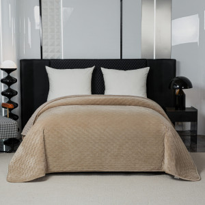 Elegancka Narzuta 170x210 cm z beżową lamówką