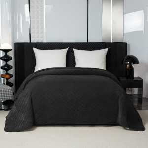 Elegancka Narzuta 170x210 cm z Czarną Lamówką