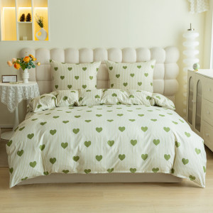Komplet Pościeli Dwuosobowej Serduszka 2 220x200 z 2 Poszewkami 70x80