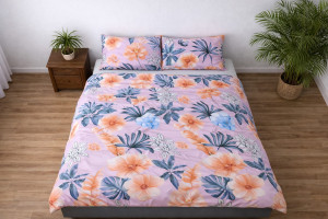 Pościel Dwuosobowa KWIAT 3 200x200 + 2 poszewki 70x80