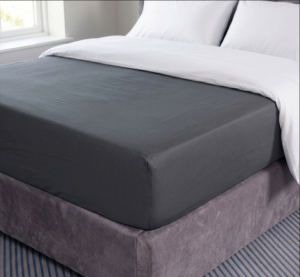 Prześcieradło z Gumką 180x200 Ciemnoszare, Zakładka 25cm, 100% Bawełna Premium, Antracytowe, Grube i Miękkie