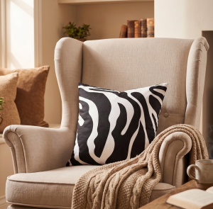 Poszewka Dekoracyjna 40x40 – Zebra