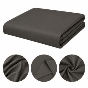 PRZEŚCIERADŁO BAWEŁNIANE BEZ GUMKI 270x250 CIEMNO SZARE 100% Bawełna