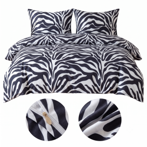 Pościel 220x200 + 2 poszewki 70x80 Komplet pościeli ZEBRA