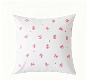 Poszewka 40x40 Kokardki PINK BOWS