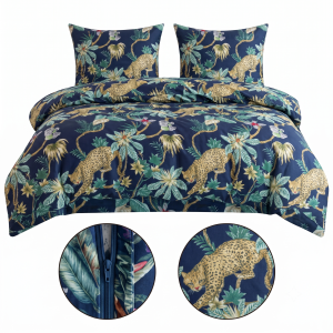 Komplet Pościeli Wild Cat 140x200 z Poszewką 70x80