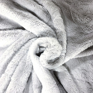 Dzianina - futerko bunny srebrny