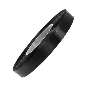 Tasiemka satynowa 12mm długośc 32mb - czarna