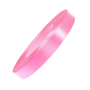 Tasiemka satynowa 12mm długość 32mb - różowa