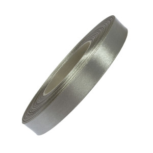 Tasiemka satynowa 12mm długość 32mb - stalowa/szara