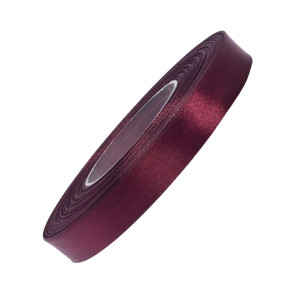 Tasiemka satynowa 12mm długość 32mb - burgundowa