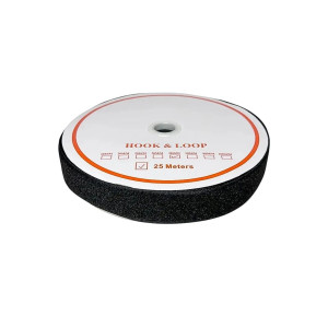 Taśma rzepowa pętelka 38 mm – rolka 25 m – czarna
