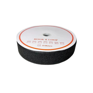 Taśma rzepowa pętelka 50 mm – rolka 25 m – czarna
