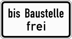 Zusatzzeichen ZZ.1028-31 Baustelle Folie RA2