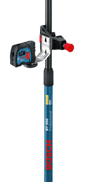 Bosch Teleskopstange BT 350, Aluminium, inkl. Halter & Metallwinkel, robust & vielseitig